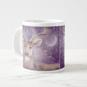 Winterbock-Wildtierhirsch-Kunst Jumbo-Tasse