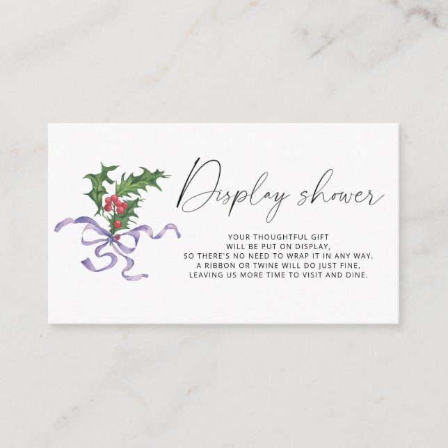 Winterbranchendusche Begleitkarte (Vorderseite)