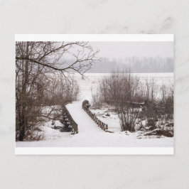 Winterbrücke Postkarte