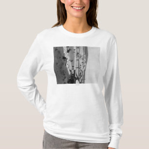 Winterbrücke über Fluss in Fairbanks T-Shirt