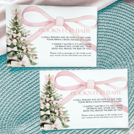 Winterbücher für Baby Card Pink Bow Begleitkarte