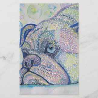 Winterbulldogge stationär briefpapier