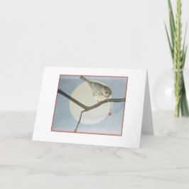 Winterchickadekarte Karte
