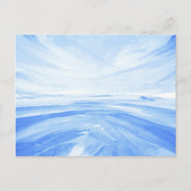 Winterdämmerung Postkarte (Vorderseite)