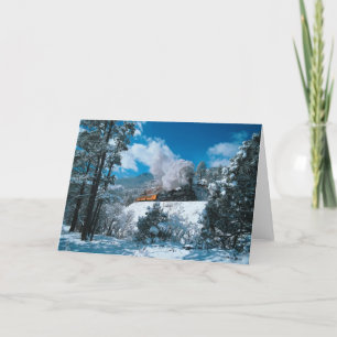 Winterdampf Feiertagskarte