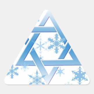 Winterdavid Dreieckiger Aufkleber