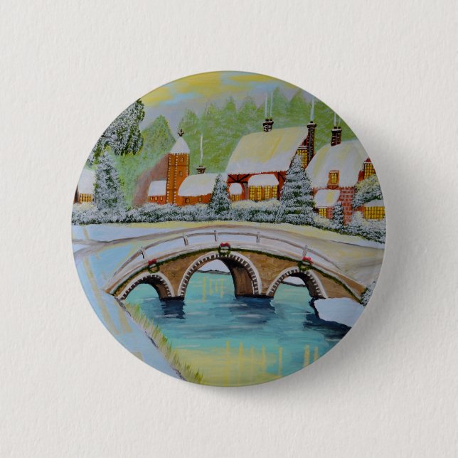 Winterdorf Button (Vorderseite)