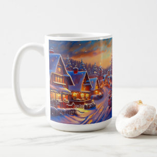Winterdorf-Feiertag Kaffeetasse