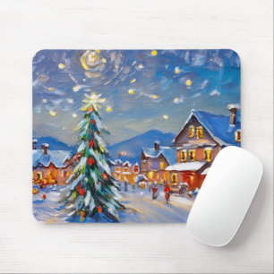 Winterdorf-Feiertag Mousepad