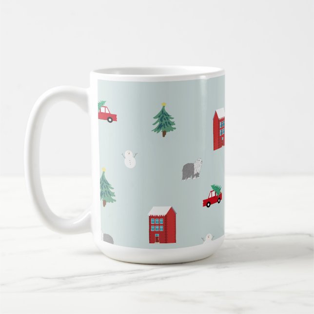 Winterdorf-Tasse Kaffeetasse (Links)