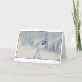 Winterdrache Feiertagskarte