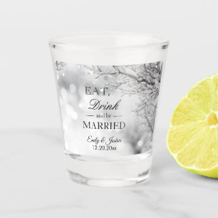 Wintereis   Essen Drink Verheiratet Hochzeit sein Schnapsglas
