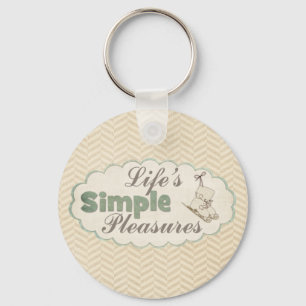 Wintereis Skate Vintages Zitat einfache Vergnügen Schlüsselanhänger