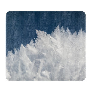 Wintereiskristalle Schneidebrett