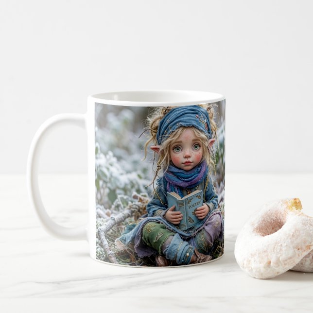 Winterelfe Kaffeetasse (Mit Donut)