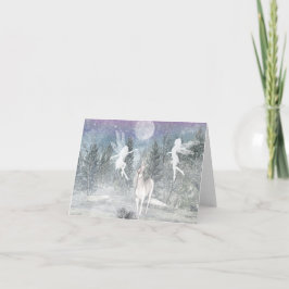 Winterfantasie Siluette Note Card Karte