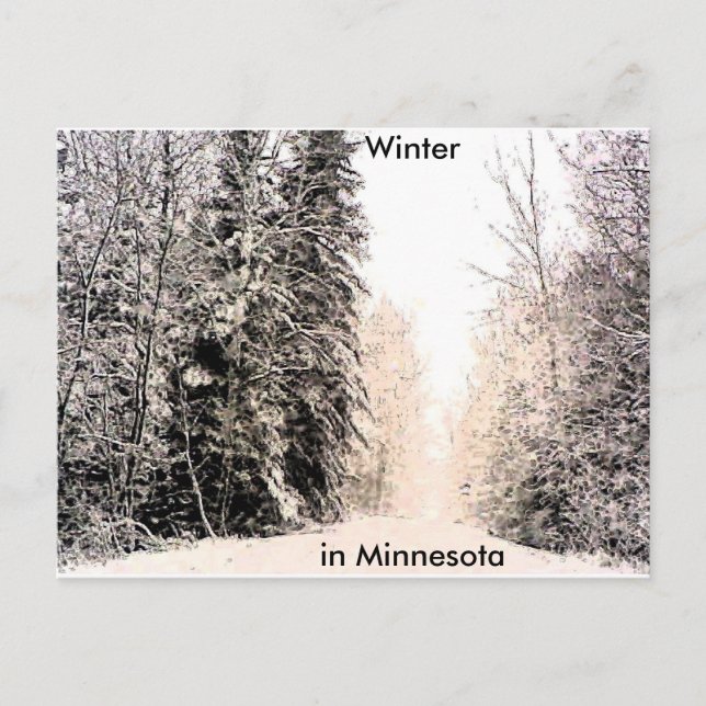 Winterfarbe - Maßgeschneidert Postkarte (Vorderseite)