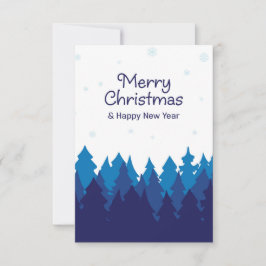 Winterfarben Weihnachtsgrüße Karte