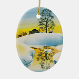 Winterfarm Keramik Ornament