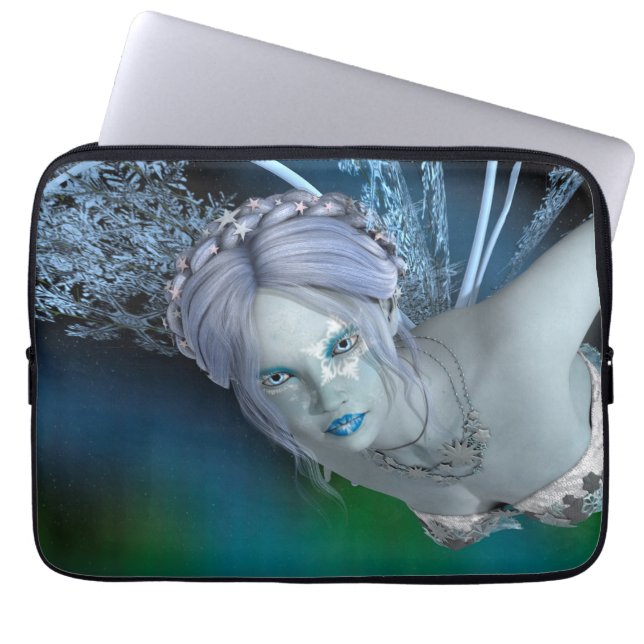Winterfee Laptopschutzhülle (Vorderseite)