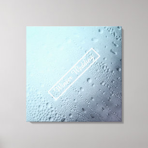 Winterfensterhochzeit Leinwanddruck