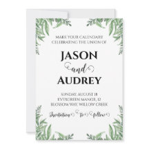 Winterferien Hochzeit speichern Sie das Datum Einl