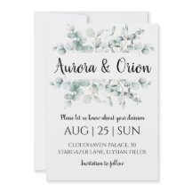 Winterferien Hochzeit speichern Sie das Datum Einl