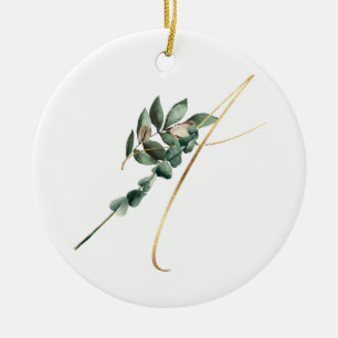 Winterferien-Initialen Keramik Ornament