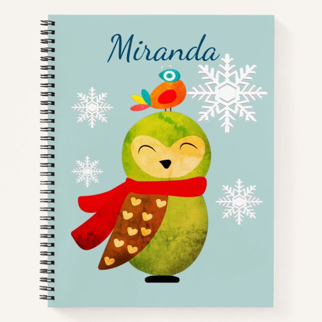 Winterferien Notizbuch (Vorderseite)