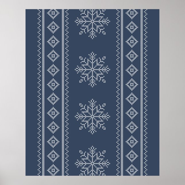 Winterferien Strickmode Poster (Vorne)