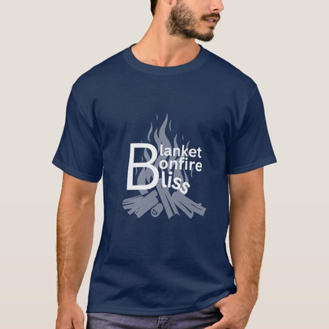 Winterfeuerdesign T-Shirt (Vorderseite)