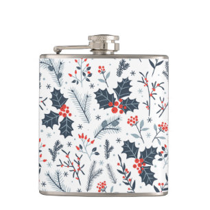 Winterflora Flachmann