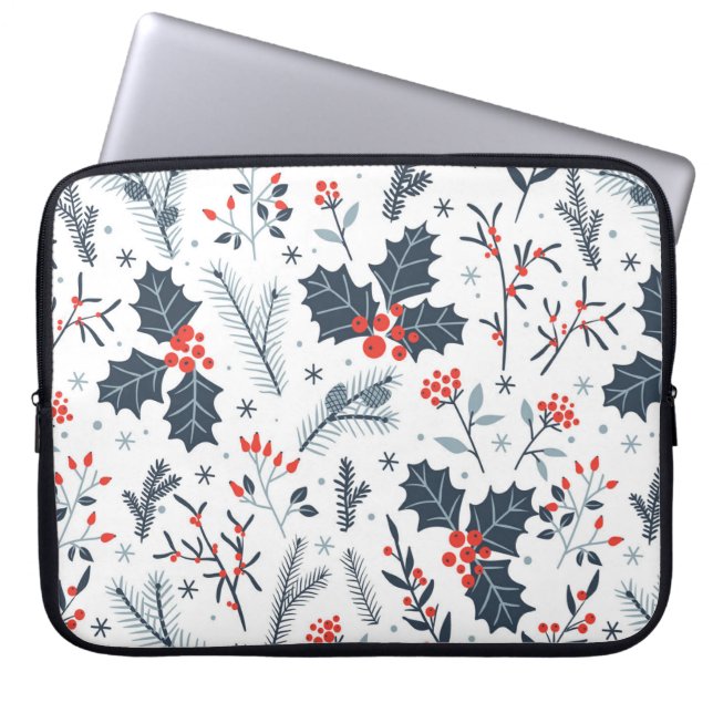 Winterflora Laptopschutzhülle (Vorderseite)