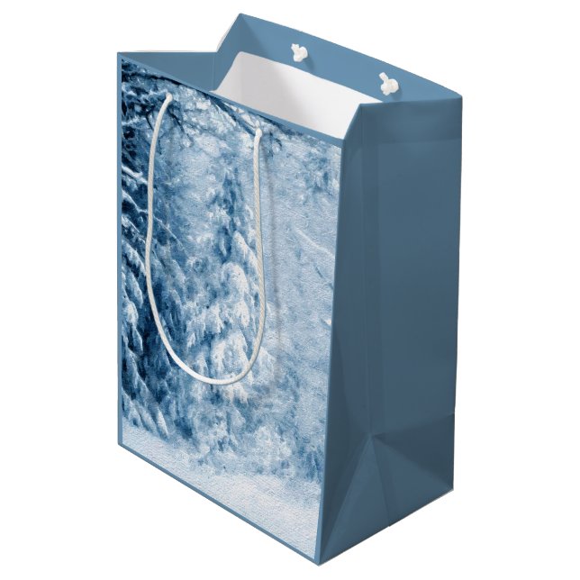 Winterflüster Mittlere Geschenktüte (Rückseite Schrägansicht)