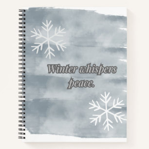 Winterflüster Notizbuch