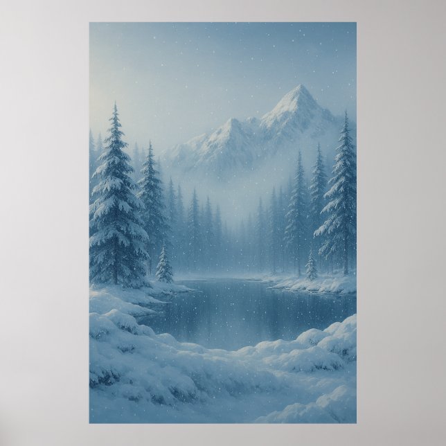 Winterflüster - Schneeberg Ruhe Poster (Vorne)