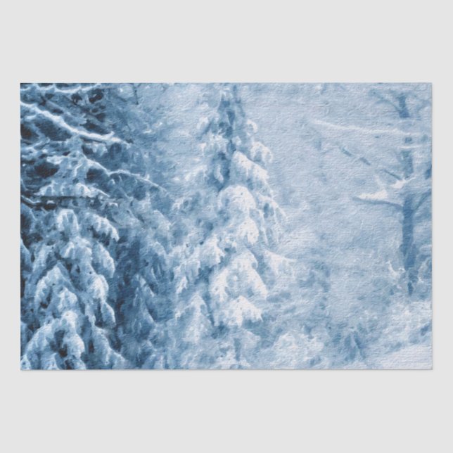 Winterflüster Seidenpapier (Vorderseite)