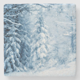 Winterflüster Steinuntersetzer