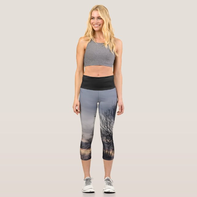 Winterflüstern  capri leggings (Vorderseite)