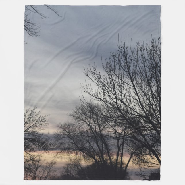 Winterflüstern Fleecedecke (Vorderseite)