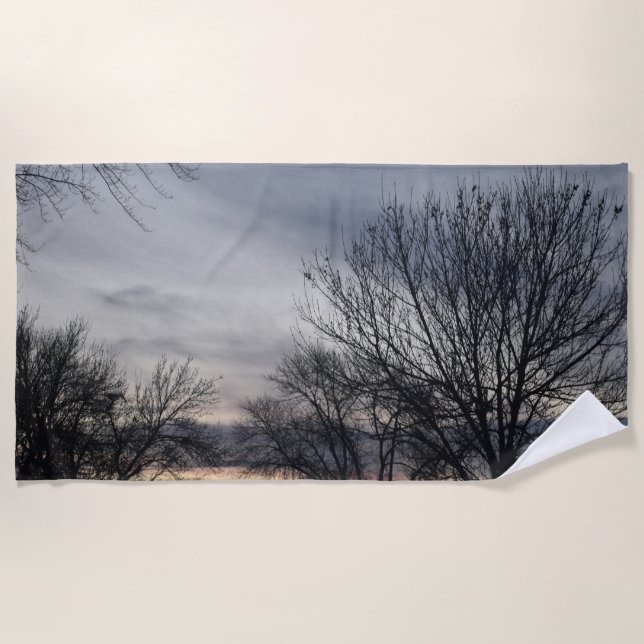 Winterflüstern Strandtuch (Vorderseite)