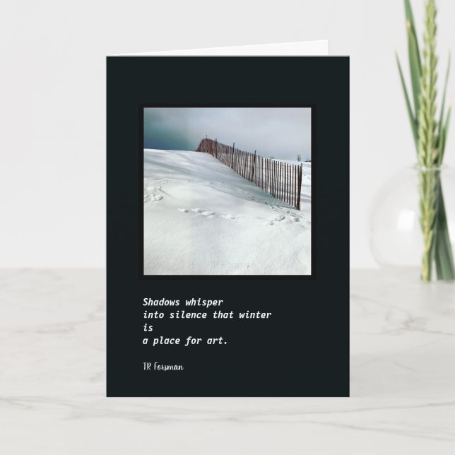 Winterfotografie von TRForsman *c2 Karte (Vorderseite)