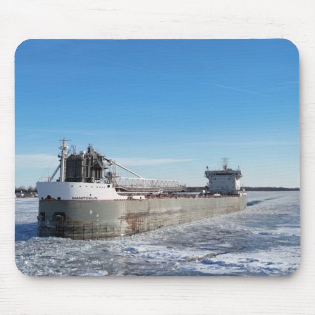 Winterfrachter Manitoulin Great Sees Ship Mousepad (Vorne)