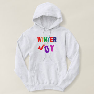 Winterfreude - Gemütliche, bunte Briefe Hoodie