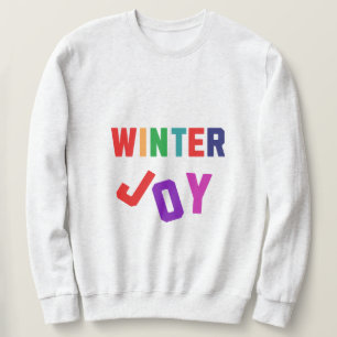 Winterfreude - Gemütliche, bunte Briefe Sweatshirt