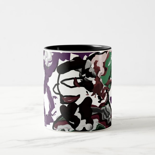 Winterfreudigkeit Zweifarbige Tasse (Mittel)