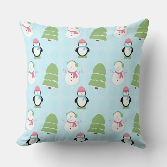 Winterfreunde Kissen (Vorderseite)