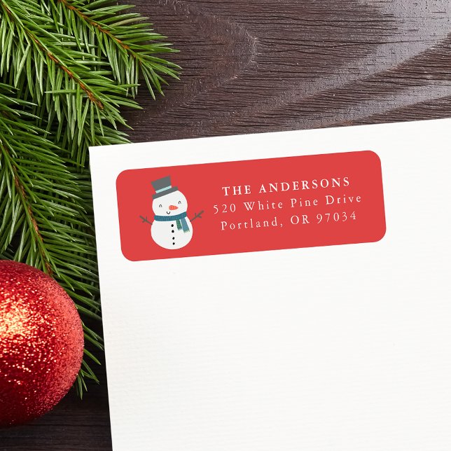 Winterfreunde Snowman Rücksendeadresse (Von Creator hochgeladen)