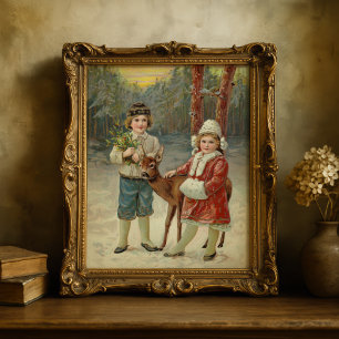 Winterfreunde   Weihnachten Poster