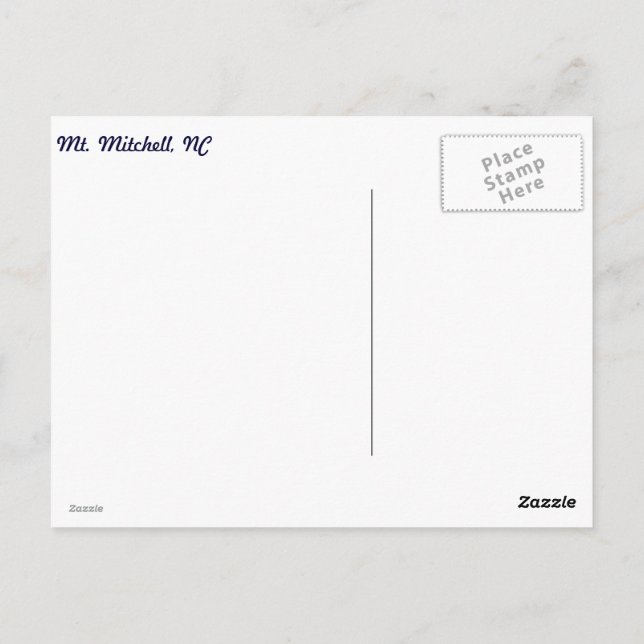 Winterfrost Postkarte (Rückseite)